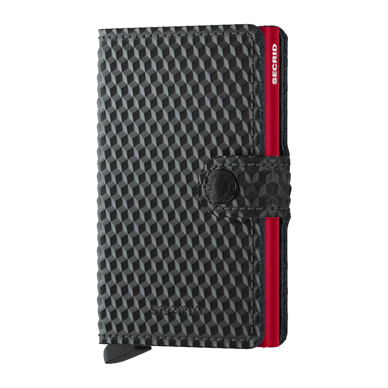 Secrid Mini Wallet - Cubic Black / Red