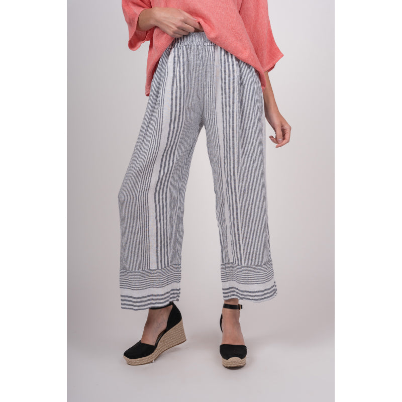 Me & Gee Linen Striped Pant