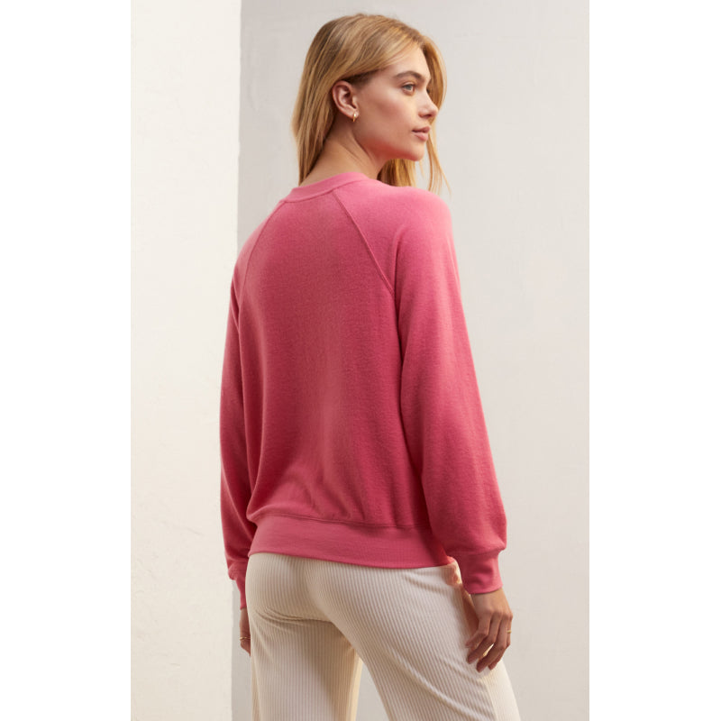 Z Supply Cassie Sip Back Long Sleeve Top