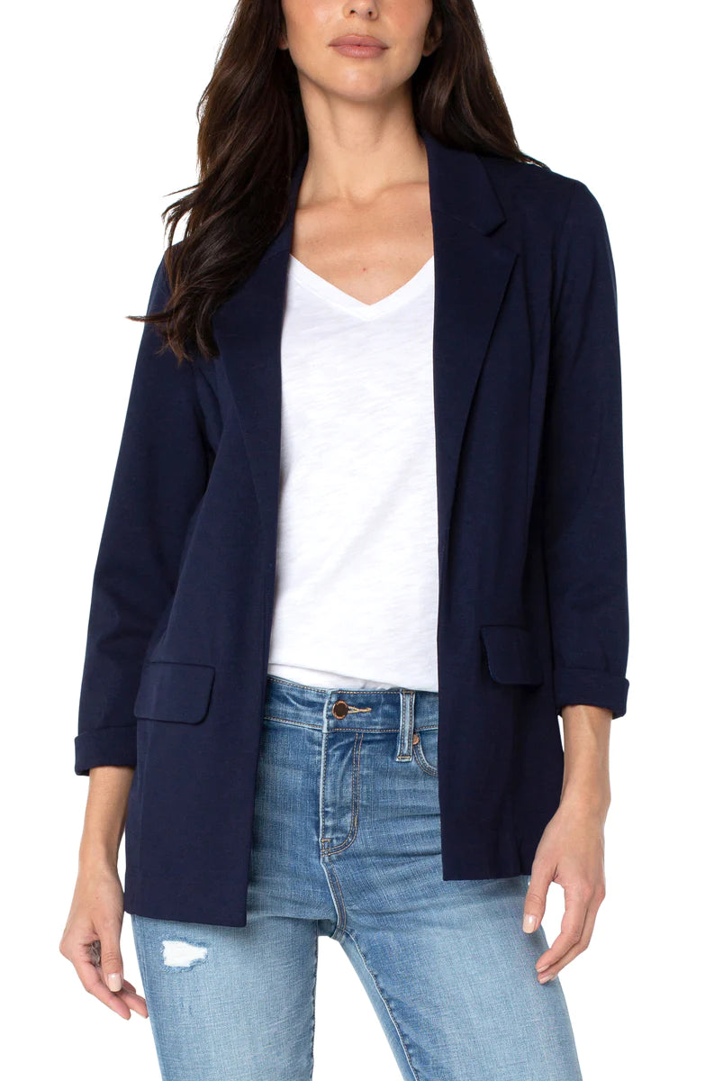Navy blue 2025 boyfriend blazer
