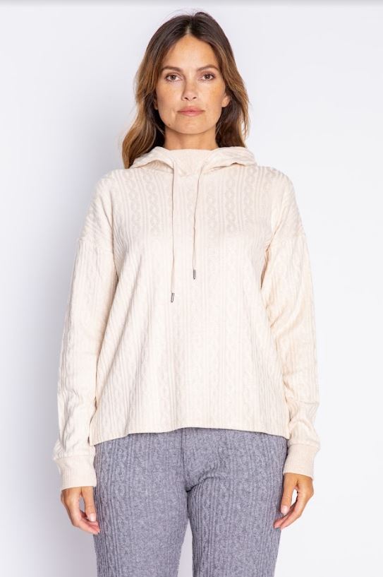 PJ Salvage Tropical Tramway Solid Hoody - Main Image