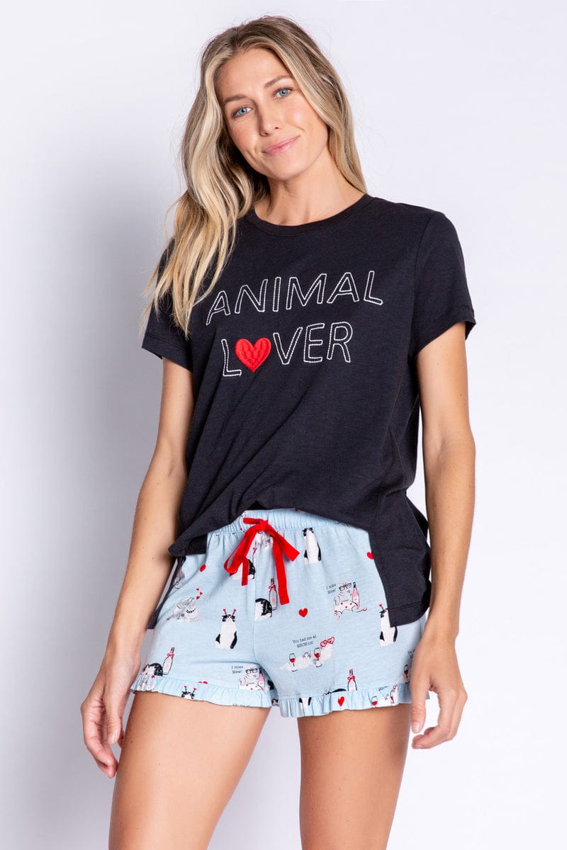 PJ Salvage Love is A Four Legged Word Feline Fine Jersey Classic