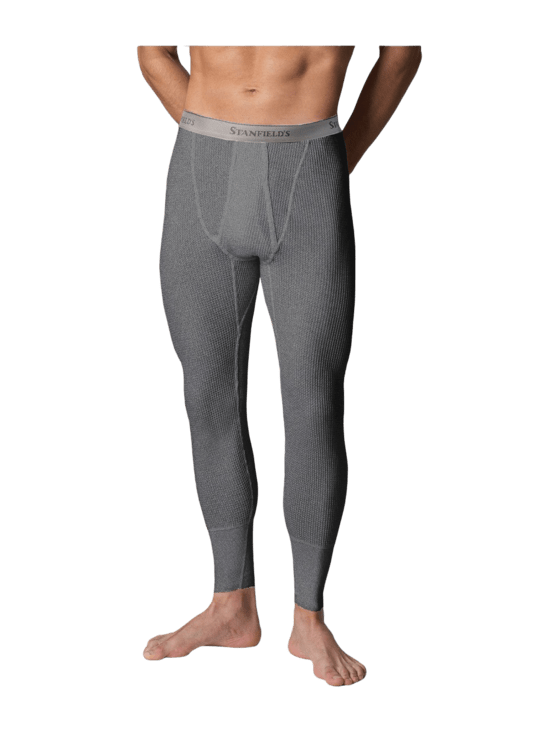Stanfields mens Two Layer Thermal Long Underwear Pants, Charcoal Mix, Mediu - 4