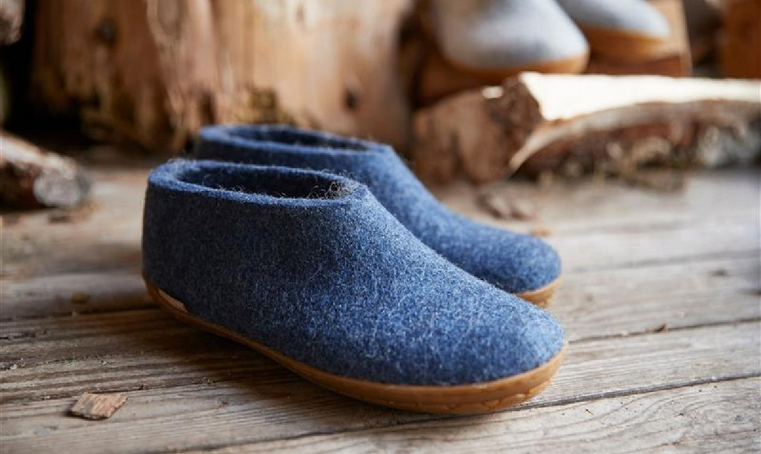 A brand of shoes that are made from natural materials Glerups