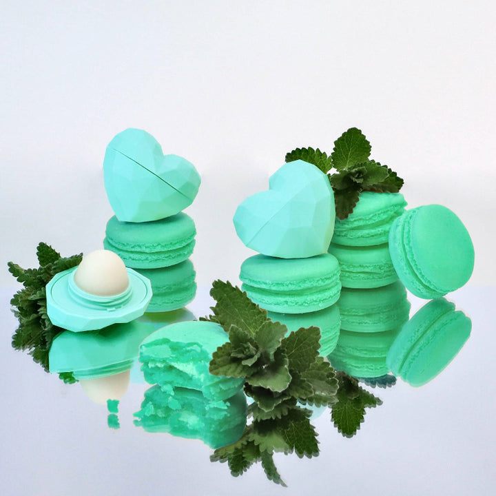 Rebels Refinery 2 Pack Heart Lip Balm PEGGABLE 100% Natural Mint /Wildberry