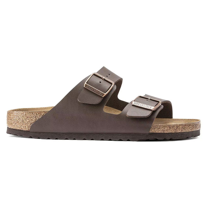 Birkenstock Arizona Dark Brown Birko-Flor Sandal - Narrow