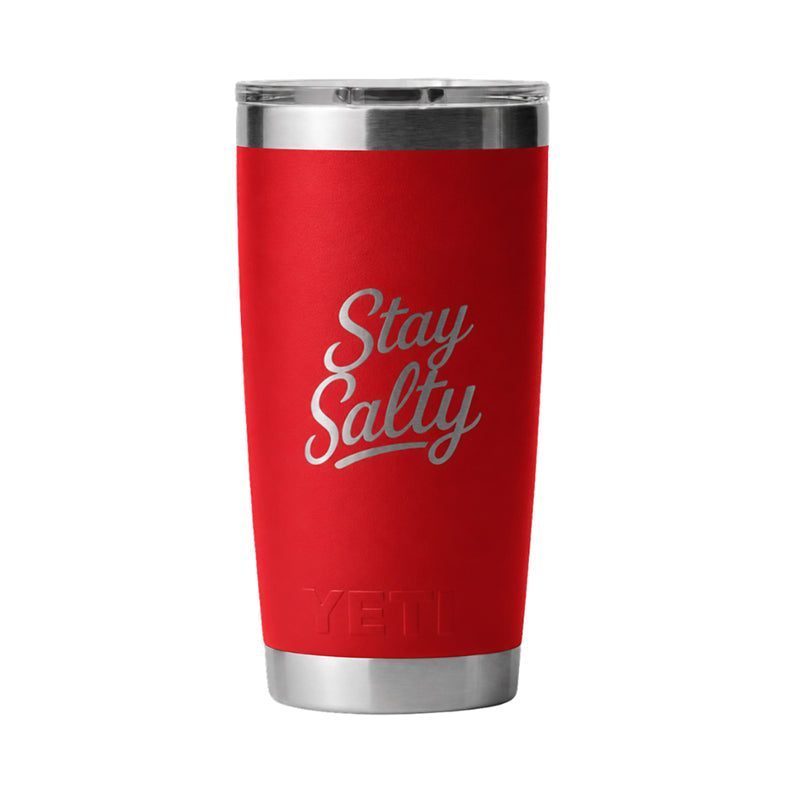 Laser Engraved 20 oz Yeti Tumbler | Stay Salty