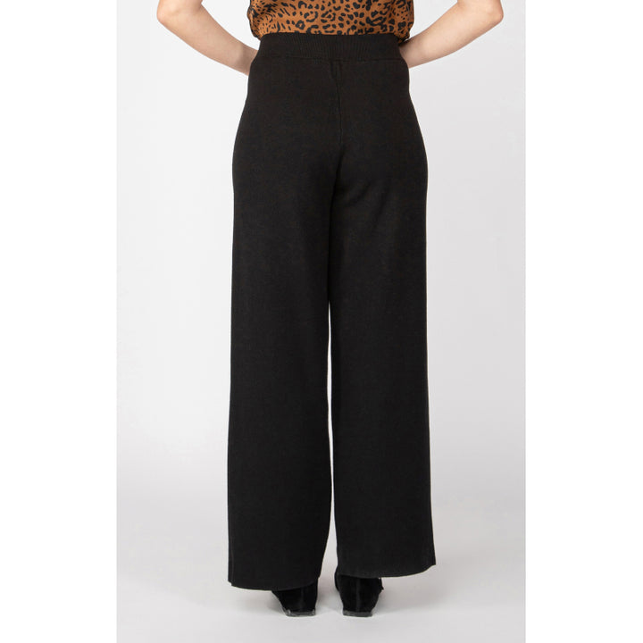 Black Tape Pull On Wide Leg Sweater Pant