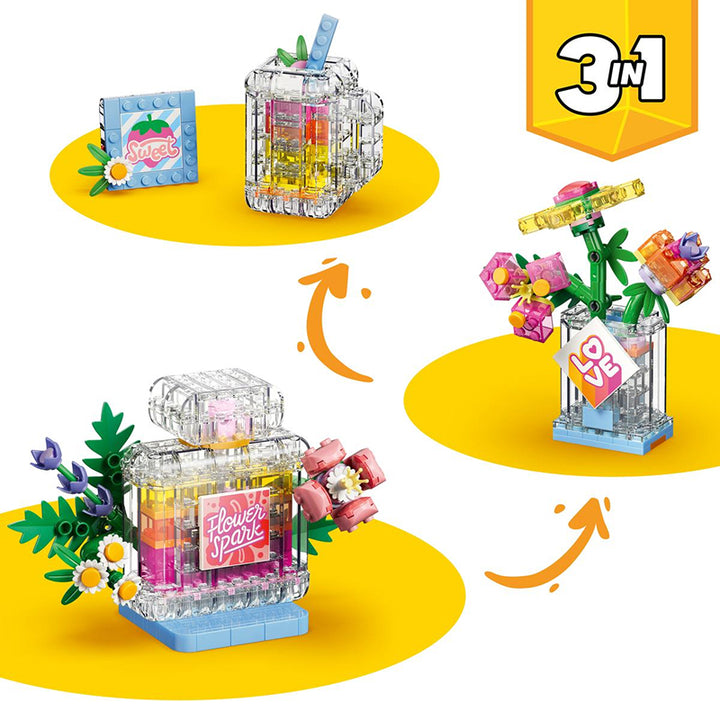 LEGO 3-in-1 Floral Decor Perfume Bottle