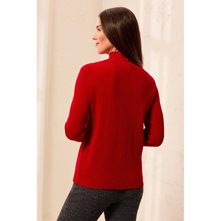Tribal Ribbed Button Front Sweater Cardigan