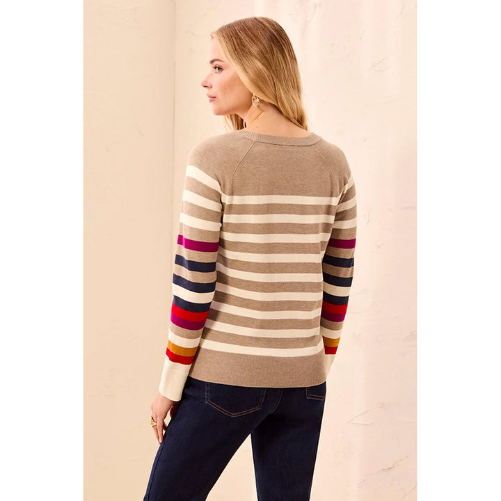 Tribal Long Sleeve Crew Neck Sweater