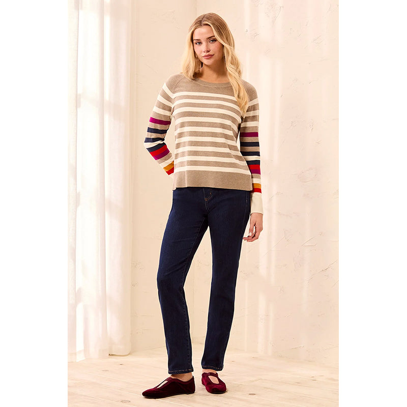 Tribal Long Sleeve Crew Neck Sweater