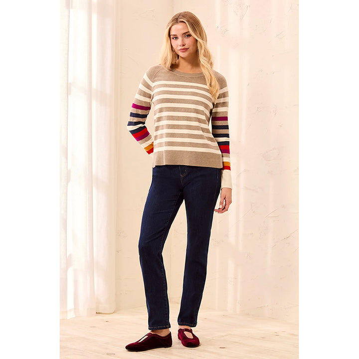 Tribal Long Sleeve Crew Neck Sweater