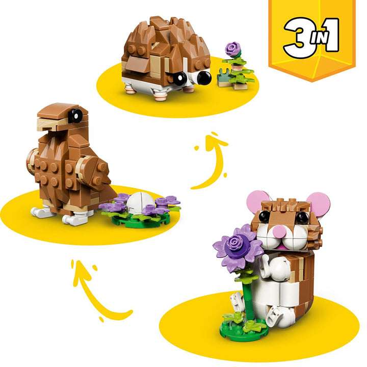 LEGO 3-in-1 Cute Hamster with Flower