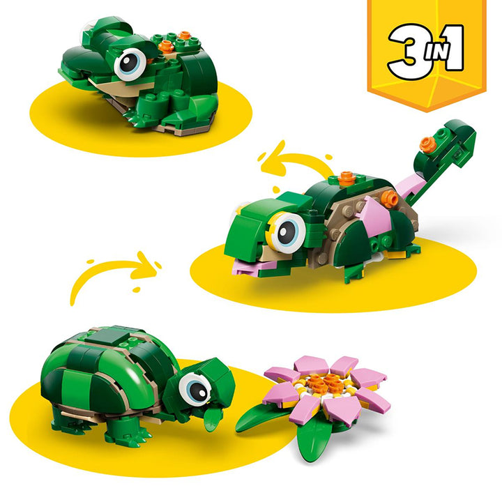 LEGO 3-in-1 Turtle with a Water Lily Flower