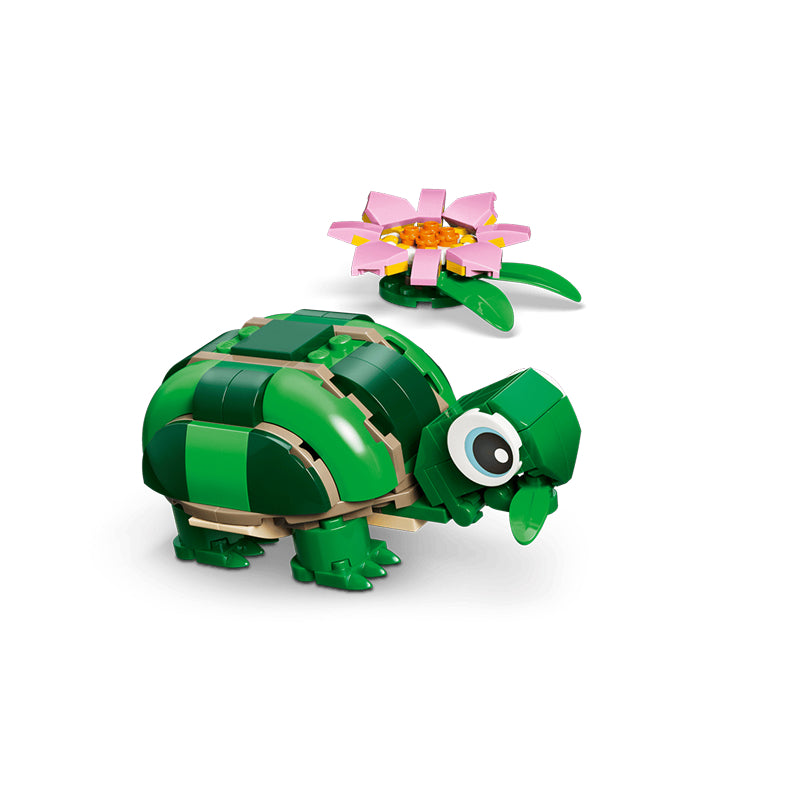 LEGO 3-in-1 Turtle with a Water Lily Flower