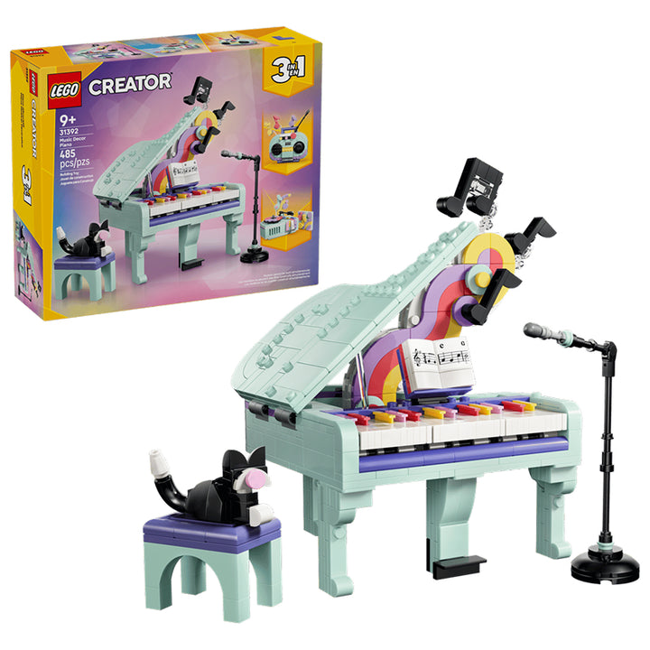 LEGO 3-in-1 Music Decor Piano with Cat