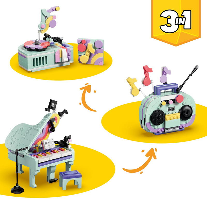 LEGO 3-in-1 Music Decor Piano with Cat