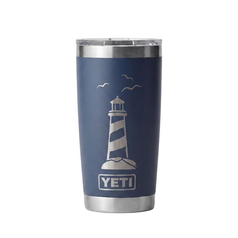 Engraved Yeti Lobster and Lighthouse