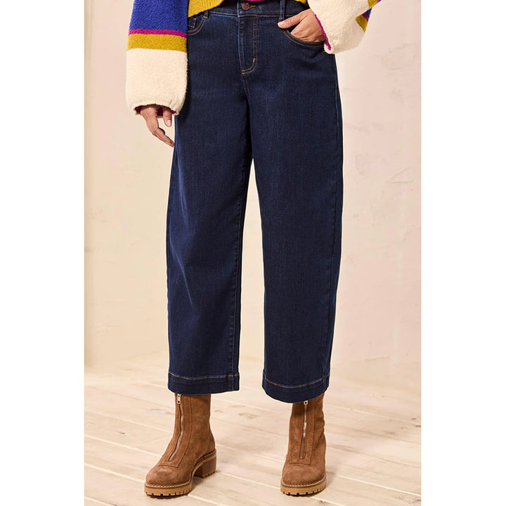 Tribal Audrey Boundless Stretch Wide Crop Denim Jeans