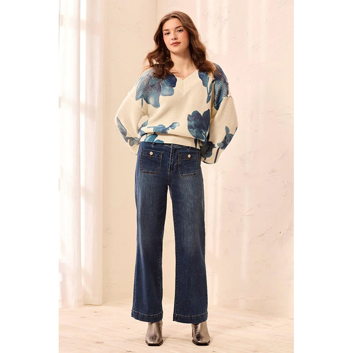 Tribal Sophia Curvy Super Straight Ankle Denim