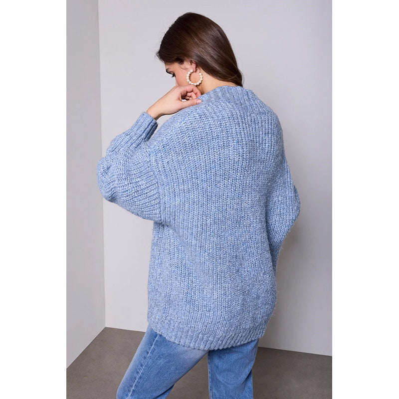 Pull oversize à col en V Tribal