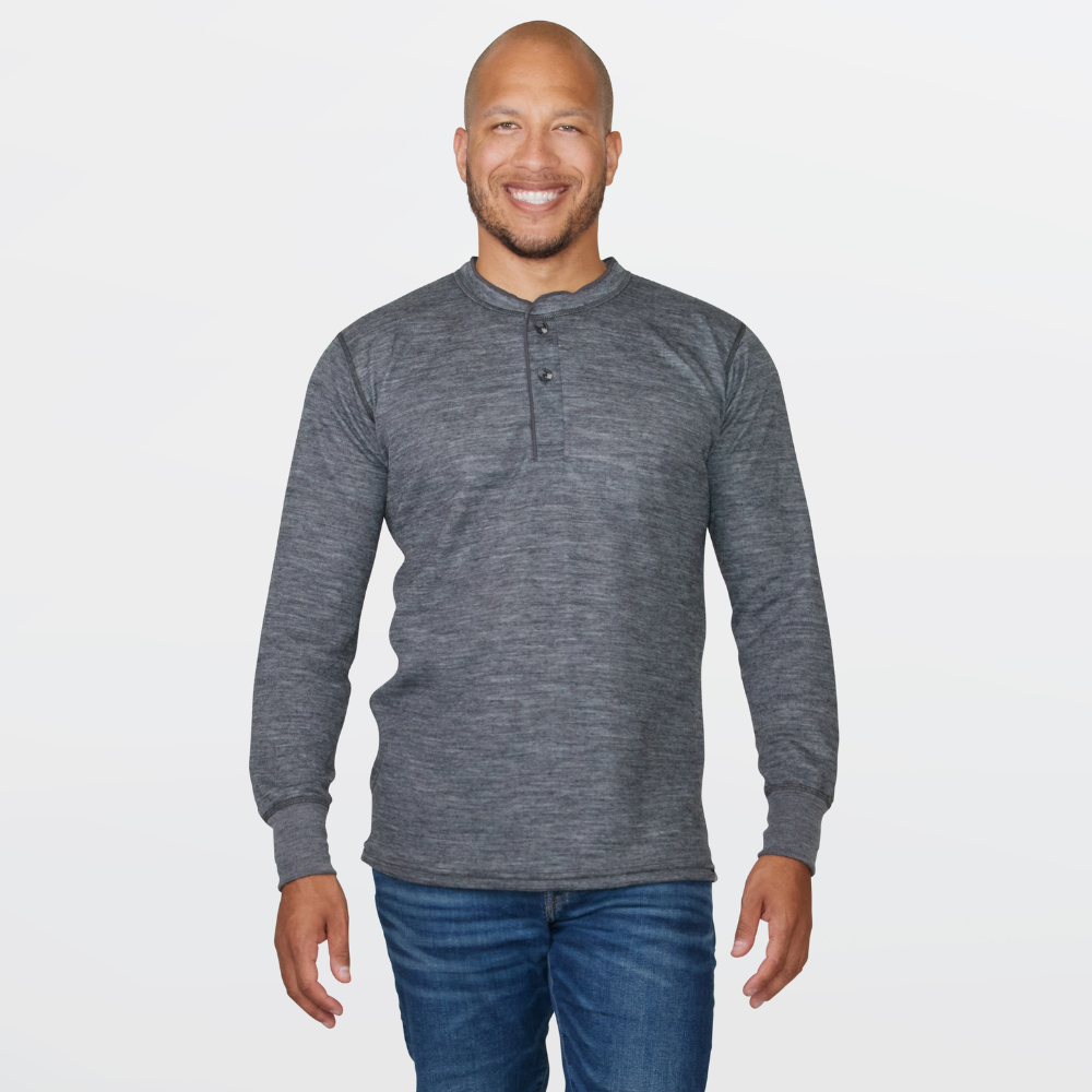 Stanfield's Men's Two Layer Merino Henley