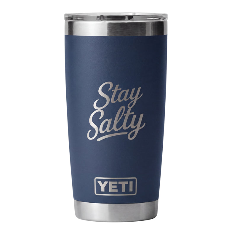 Laser Engraved 20 oz Yeti Tumbler | Stay Salty