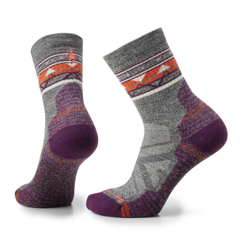 SmartWool Chaussettes Hike Light Cushion Zig Zag Graphic Mid Crew pour femmes 