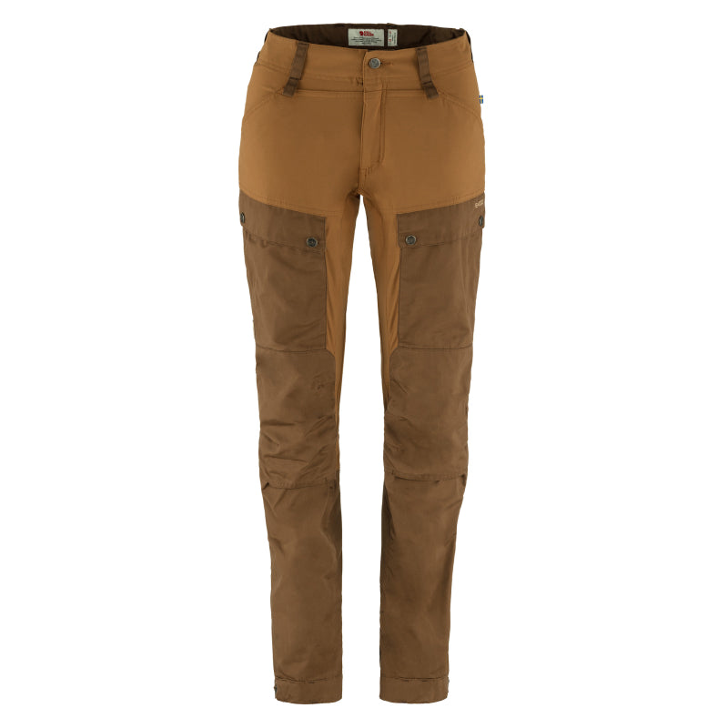 FJÄLLRÄVEN Pantalon Keb courbé pour femme Regular - Marron bois / Châtaigne 