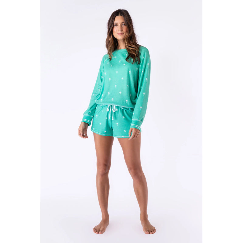 Pj Salvage Women's Loungewear Beach More Worry Less Short At