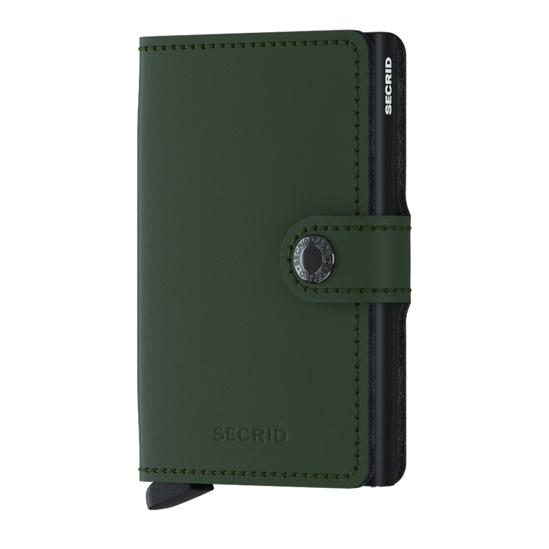 Secrid Mini Wallet - Matte Green / Black