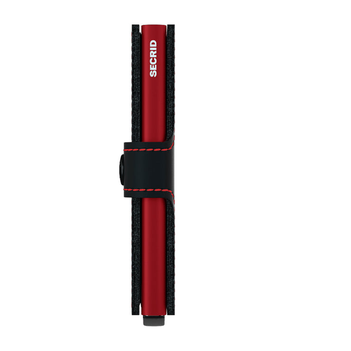 Secrid Mini Wallet - Matte Black-Red