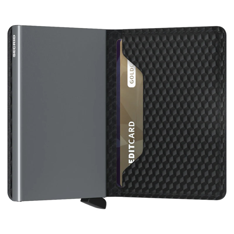 Secrid Slim Wallet Cubic Black / Titanium