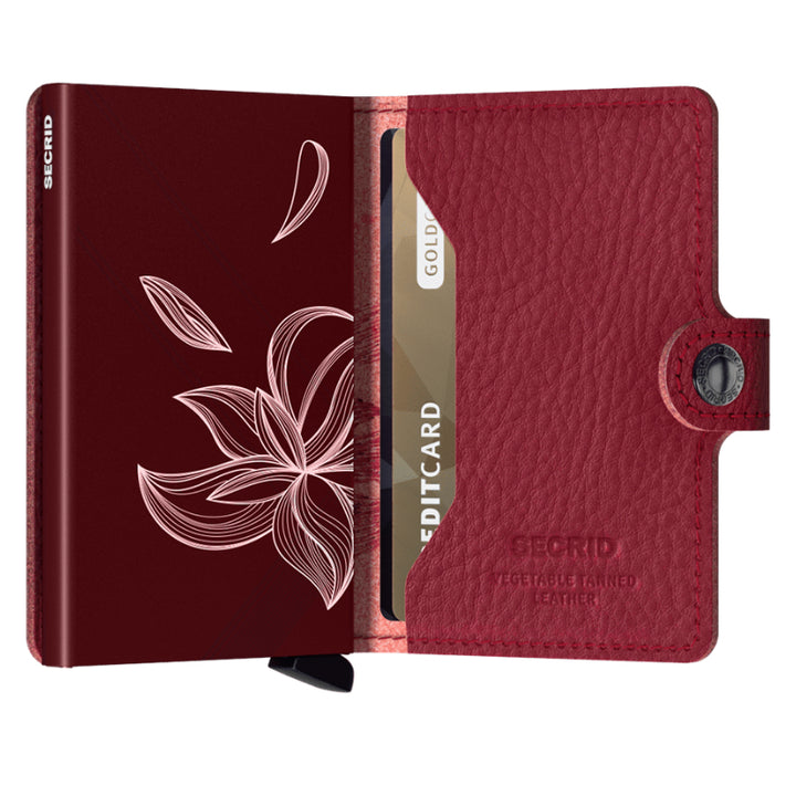 Secrid Mini Wallet - Stitch Magnolia Rosso