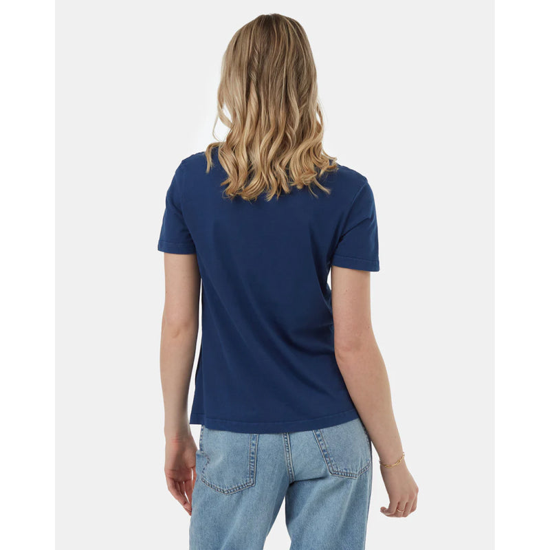 T-shirt à col en V en coton régénérateur Tentree pour femmes