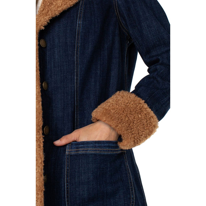 Liverpool Sherpa Trimmed Notch Collar Jacket