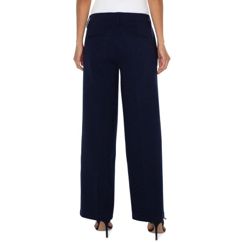 Liverpool Kelsey Wide Leg Trouser - Cadet Blue