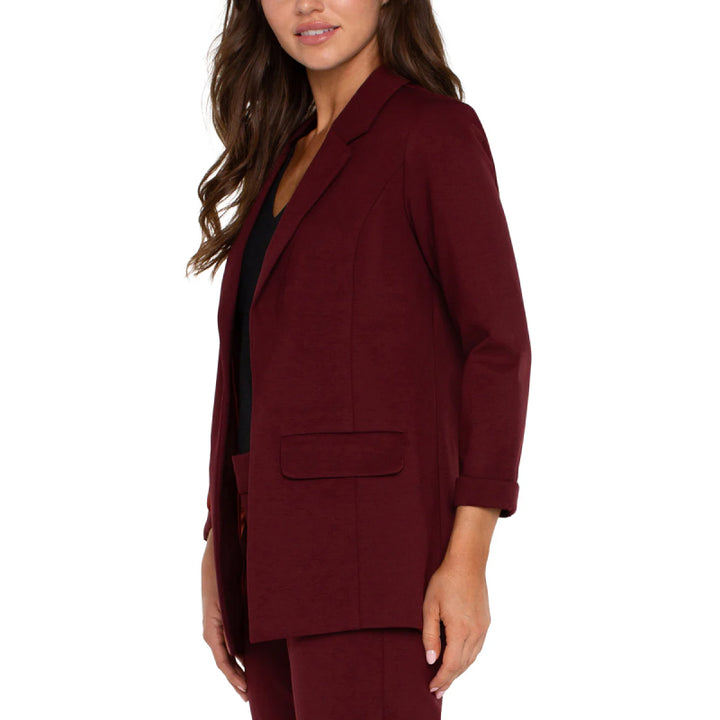 Liverpool Boyfriend Blazer With Princess Dart - Bordeaux