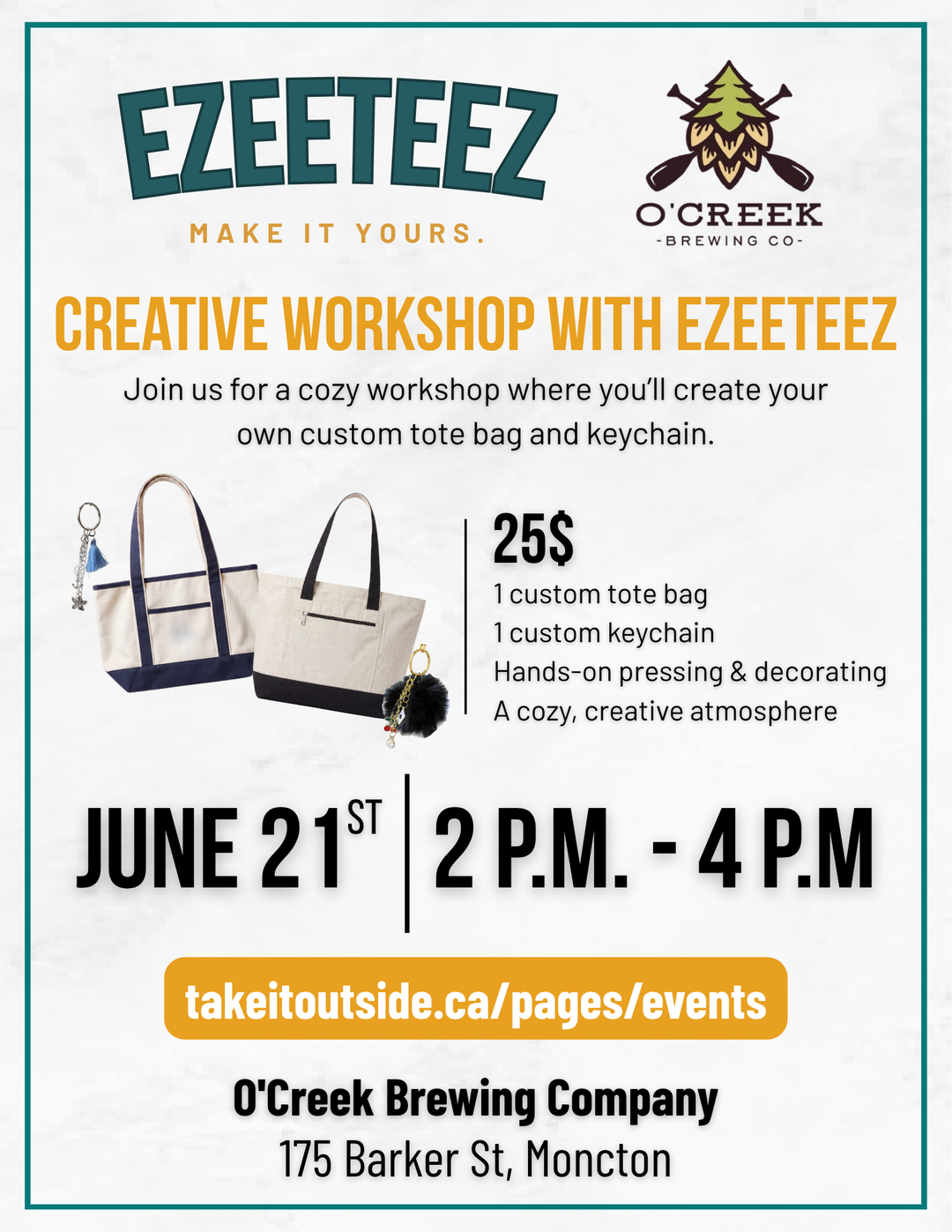 EzeeTeez Creative Workshop Event Ticket