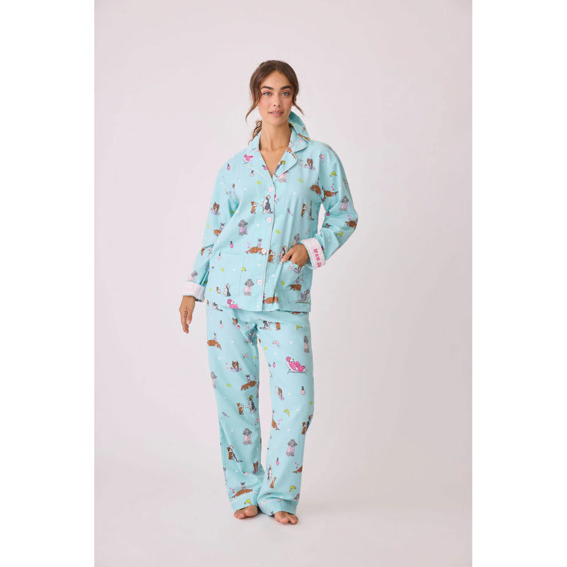 Spaw Day Flannel PJ Set