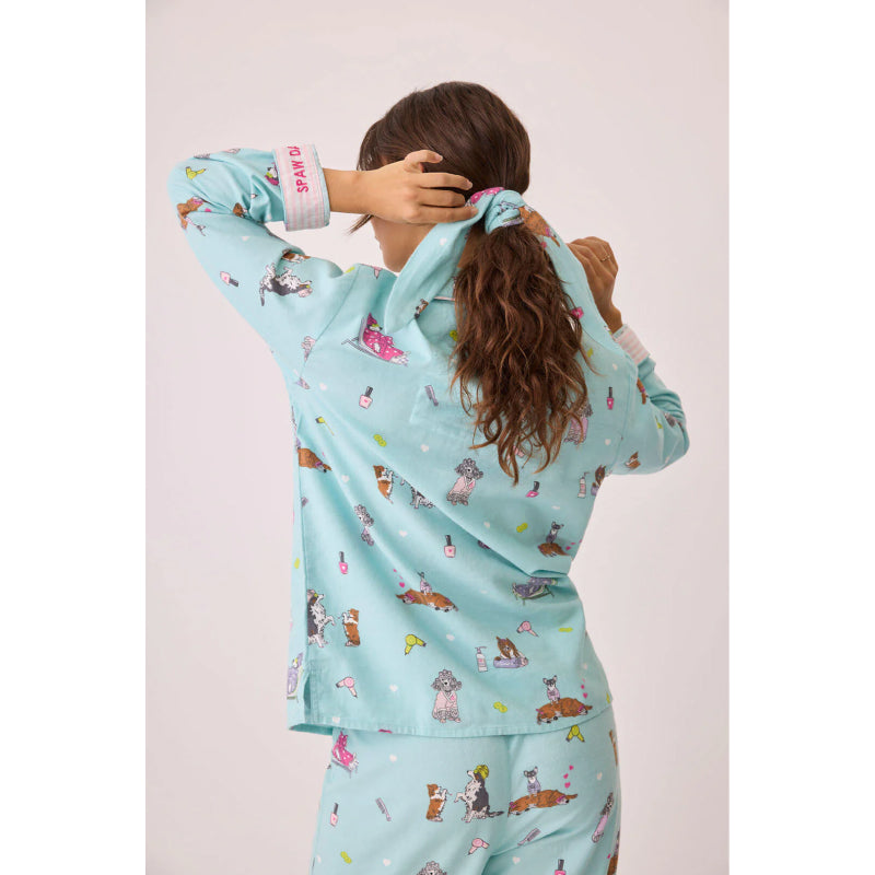 PJ Salvage Spaw Day Flannel PJ Set