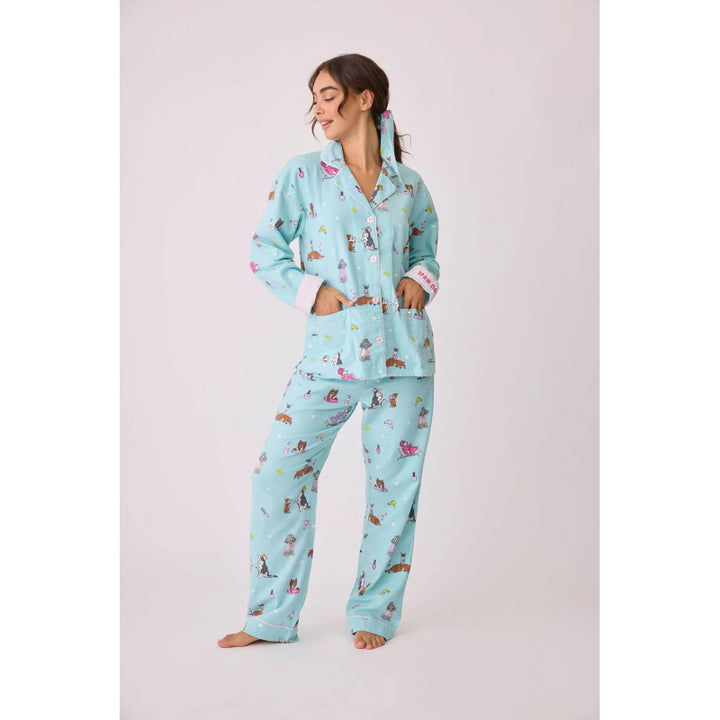 Spaw Day Flannel PJ Set