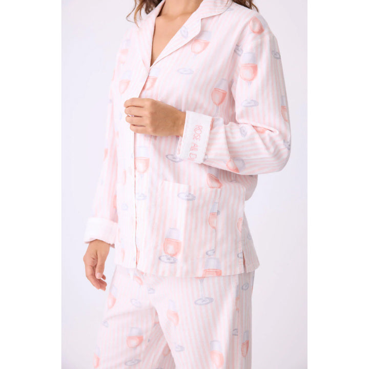 PJ Salvage Rosé All Day Flannel Pj Set