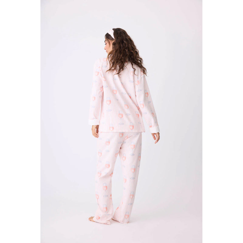 PJ Salvage Rosé All Day Flannel Pj Set