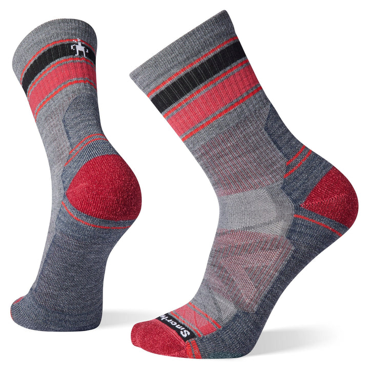 SmartWool Men's Hike Light Cushion Striped Mid Crew Socks
