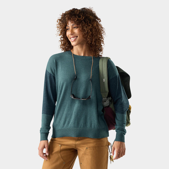 Smartwool Women's Edgewood Colorblock Crew Sweater