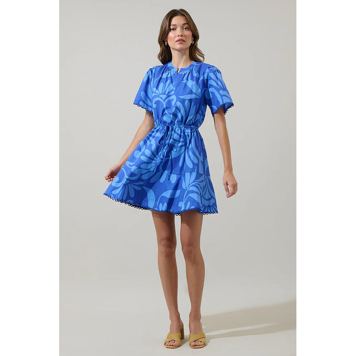 Sugarlips Emidora Floral Bouse Shift Mini Dress