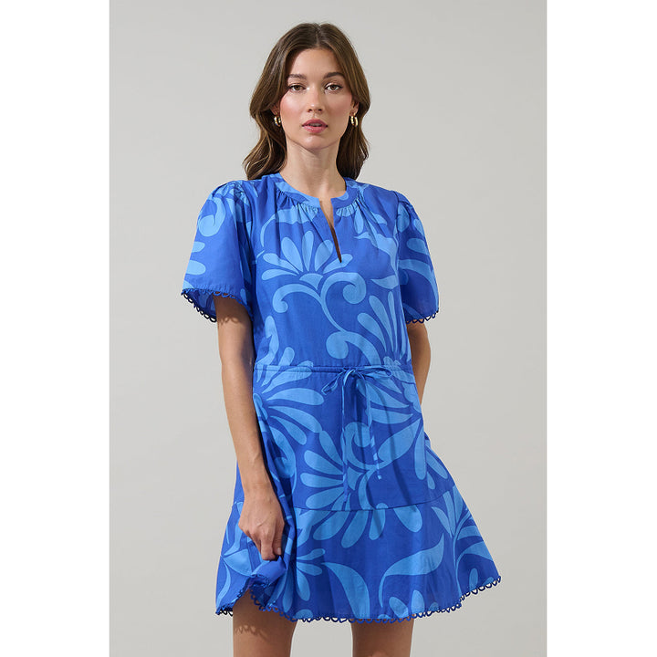 Sugarlips Emidora Floral Bouse Shift Mini Dress