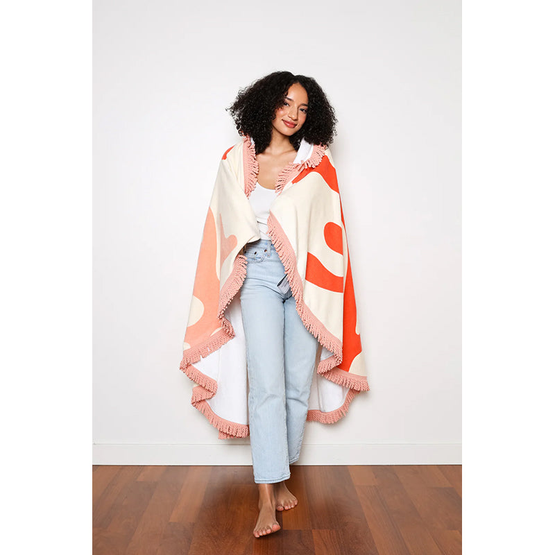 Tofino Towel THE CORAL | Velour Round Towel